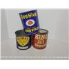 Image 1 : 3 tins - Beehive corn syrup, King syrup & Climax jam & jellies
