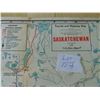 Image 4 : 1953 PURITY 99 ANGLO AMERICAN EXPLORATIONS SASKATCHEWAN ROAD MAP SCARCE