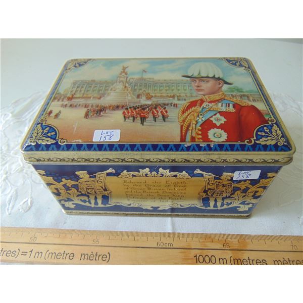 KING EDWARD THE 8TH CORONATION BISCUIT TIN SCARCE