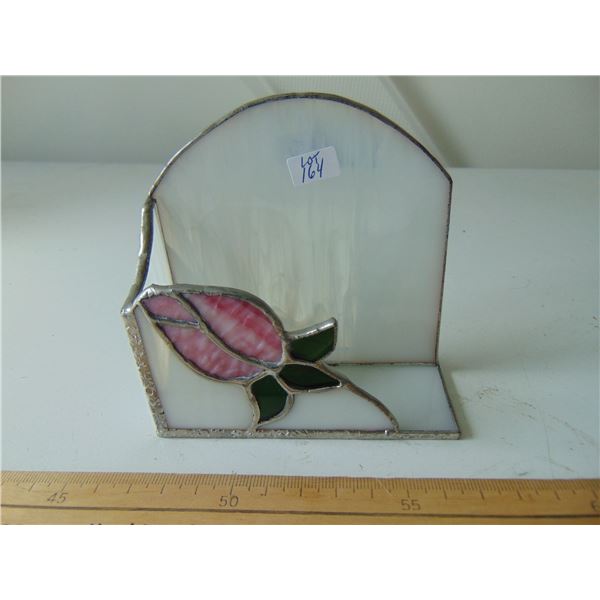 STAIN GLASS BUSINESS CARD HOLDER