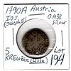 Image 2 : 1790A JOSEPH 2ND AUSTRIA “5 KREUZER SILVER COIN