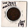Image 2 : UN . SOUS MONTREAL COLONIAL COPPER TOKEN WITH DIE CRACKS