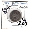 Image 2 : 1749 1/10 ECU LOUIS 15TH  SILVER COIN