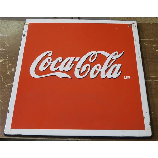 Metal Coca Cola Sign 29"×29"