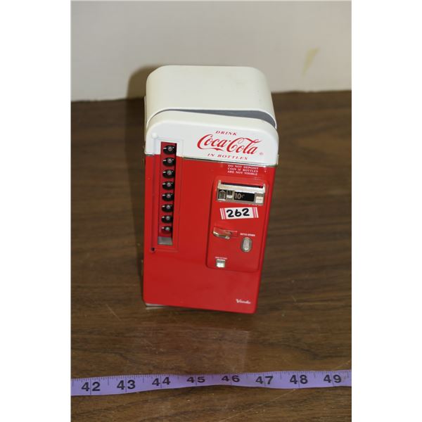 Coca Cola Cooler Coin Bank, Battery Operated