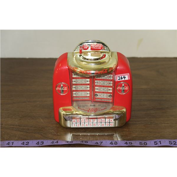Coca Cola Jukebox Coin Bank Battery Operated