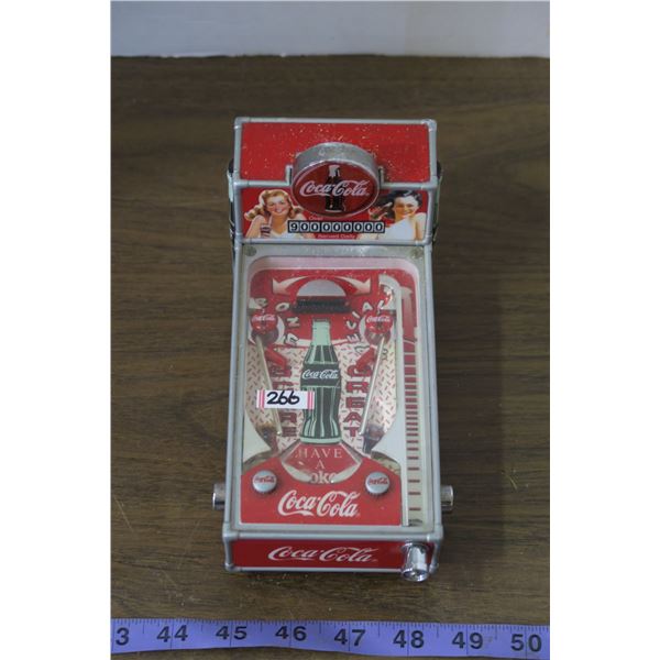 Coca Cola Pinball Coin Bank, Battery Operated