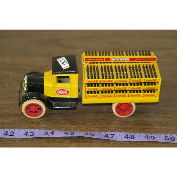 Vintage Style Coke Truck Coin Bank