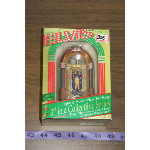 Carlton Cards Elvis Musical Jukebox Figure