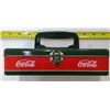 Image 2 : Coca Cola Tin with Clasps & Handle