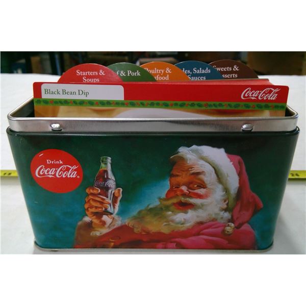 Coca Cola Tin with Recipe Card Collection