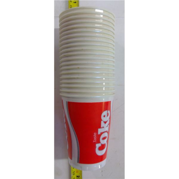 Vintage Coca Cola Plastic Cups
