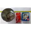 Image 2 : Coca Cola Lot - 2x Tins, 1 Small Bucket, "Can" Car
