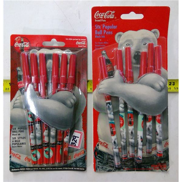 2 Unopened Pkgs of Coca Cola Pens
