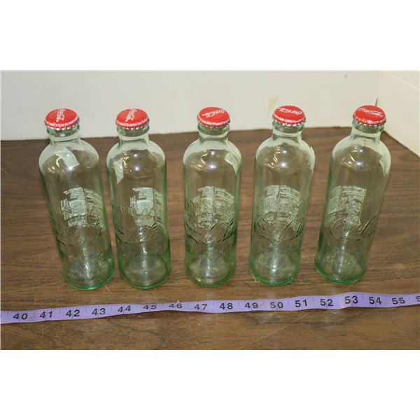 5 Vintage Coke Bottles