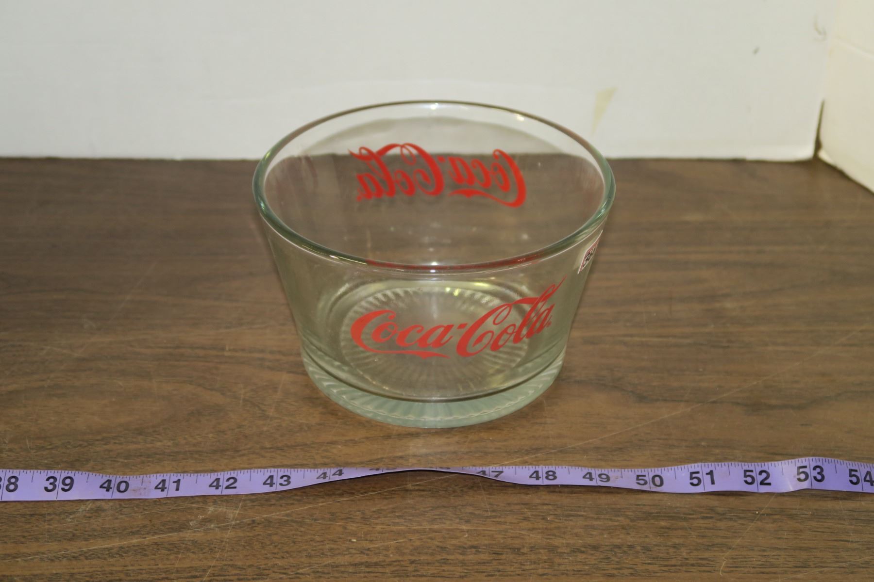 Coca Cola Glass Ice Bucket