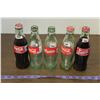 Image 1 : 5 glass Coke bottles