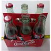 Image 7 : 6 Pack Coca Cola Glass Bottles in Carry Case