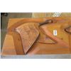 Image 2 : Wood Carved Geese Picture (Fur) 47 3/4"X16 1/4"