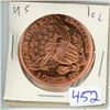 Image 1 : US Golden State Mint BIG oz .999 Fine Copper - American Buffalo (38mm)