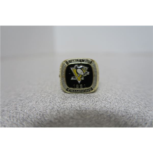 1991 Molson/Stanley Cup Replica Ring (Pittsburgh Peguins)