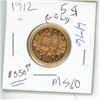 Image 1 : 1912 Canadian $5 Gold Coin