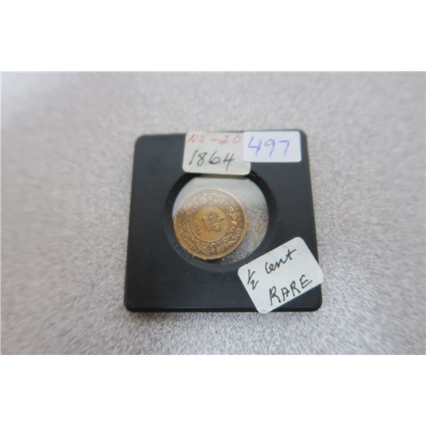1864 Nova Scotia (Canadian)  1/2 cent Piece RARE