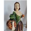 Image 4 : Vintage chalkware statue of a lovely apple lady. Minimal paint nicks.