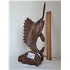 Image 1 : Iron wood carved swordfish.