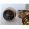 Image 3 : Solid Brass Apple bell and Brass India incense burner.
