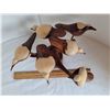Image 2 : Wood carving of 6 removable birds.