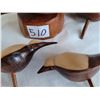 Image 4 : Wood carving of 6 removable birds.