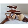Image 6 : Wood carving of 6 removable birds.