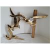 Image 2 : Solid brass Vintage flying birds wall decor.
