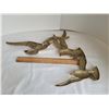 Image 3 : Solid brass Vintage flying birds wall decor.