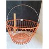 Image 1 : Mid century coated heavy wire egg basket.