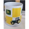 Image 5 : John Deere collector mugs. Brown one is clay fired in the USA and logo is raised.