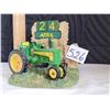 Image 1 : John Deere lovers perpetual desk calendar, with wood movable blocks for months and days.