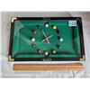 Image 1 : Billiard room pool table wall clock. Working