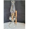 Image 1 : Vintage Clear pedestal oil lamp.