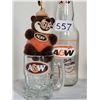 Image 4 : A&W collection. 2 vintage 1960's mugs, a baby mug, bear and bottle with present logo.