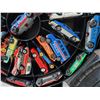 Image 6 : Hot wheels carry case filled with misc. Toy cars.