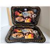 Image 1 : Set of 2 old Coca-Cola serving / bed trays.
