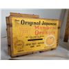 Image 2 : Old wooden Japanese oranges retail box plus 2 Ontario fruit baskets.