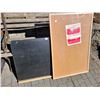 Image 4 : 1960's Black Board & 1970's cork board still in original packaging. 36” X 24” each.