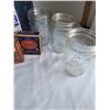 Image 6 : Old Canwell canner (never used). With jam jars, jar lifter, Jar opener & vintage rubber ring boxes.