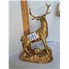 Image 2 : Gold cast of an Elk and a small set of Deer Antlers.