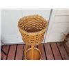 Image 3 : Wicker and wood 2 level plant stand.
