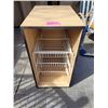 Image 1 : Cabinet with metal wire drawer insert. Approx. 30”H  16”W 24”D