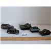 Image 1 : Small army toys. 3 tanks, half track and personnel carrier.
